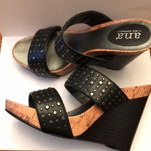 a.n.a studded wedges